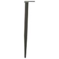 vidaXL Nohy ku konzolovému stolíku, kužeľovitý tvar, 4 ks, antracitové, 72-73 cm, oceľové