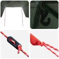 vidaXL Auto Stan 308 x 215 x 220 cm Armádna zelená Polyester a oceľ