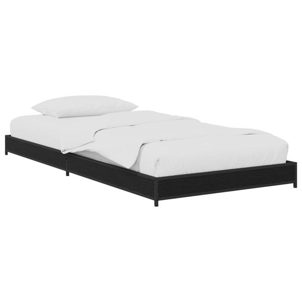 vidaXL Rám postele Čierny dub 80 x 200 cm Kompozitné drevo