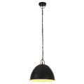 vidaXL Industriálna vintage závesná lampa 25W, čierna,okrúhla 31cm E27