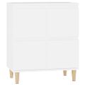 vidaXL Komoda biela 60x35x70 cm spracované drevo