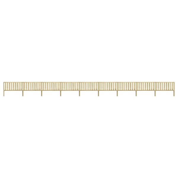 vidaXL Záhradný plot, impregnovaná borovica 15,9x1,3 m