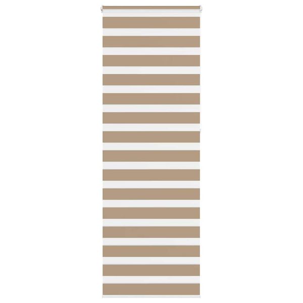 vidaXL Zebrová roleta pieskovo hnedá 85x230 cm šírka látky 80,9 cm polyester