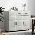 vidaXL Servírovacia skriňa FLORIN 88,5 x 30,5 x 73 cm Betónová šedá