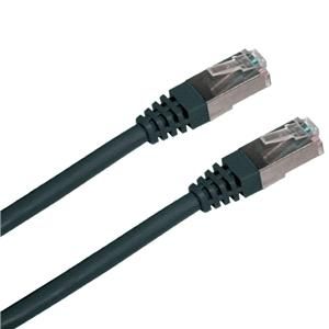 Patch cord FTP cat5e 0,5M čierny