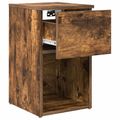 vidaXL Skriňa pod posteľ 2 ks Dymový dub 29 x 31,5 x 49 cm