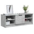 vidaXL TV stolík betónovo sivý 102x35,5x36,5 cm spracované drevo