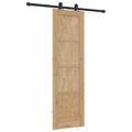 vidaXL Posuvné dvere ORKDAL 61 x 198,5 cm Borovicový masív Prírodná