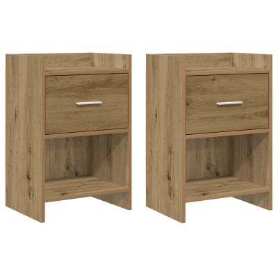 vidaXL Nočné stolíky 2 pcs Dub artisan 40 x 30 x 60 cm