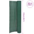 vidaXL Obojstranný záhradný plot 110x500 cm zelený