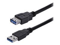 Predlžovací kábel USB 3.0 Samec na Samicu 1 m (USB3SEXT1MBK) - Predlžovacia šnúra USB - USB typ A (M) do USB typ A (F) - USB 3.0 - 1 m - čierna - pre P/N: BNDDKT30CAHV, SV211DPUA4K, SV211HDUA4K, USB2001EXT2NA, USB2002EXT2NA, USB2004EXT2NA