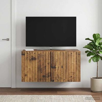 vidaXL Nástenná TV skrinka 59,5 x 31 x 30 cm Staré drevo