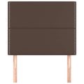 vidaXL Čelo postele hnedé 80x5x118/128 cm umelá koža