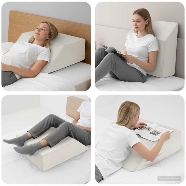 vidaXL Vankúš na nohy Jednofarebný Biela 63 x 52 x 19,5 cm PU pena