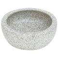 vidaXL Umývadlo na dosku sivé okrúhle Φ41x14 cm keramické