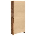 vidaXL Vysoká skrinka staré drevo 70x35x180 cm kompozitné drevo