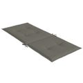 vidaXL Vankúše na stoličky 6 ks tmavosivá melanž 120x50x4 cm látka
