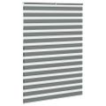 vidaXL Zebra roleta tmavošedá 160x230 cm šírka látky 155,9cm polyester