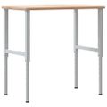 vidaXL Pracovný stôl 100x60x(71,5-98) cm dubový masív obdĺžnikový