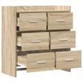 vidaXL Servírovacia skriňa Dub sonoma 75 x 33 x 80 cm Kompozitné drevo