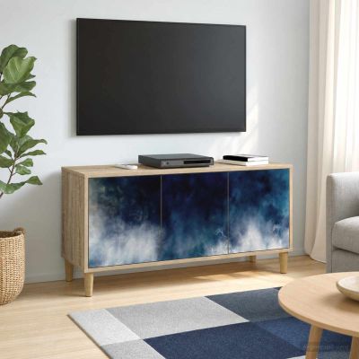 vidaXL TV skrinka RAALTE 102 x 33 x 50 cm Sonoma Kompozitné drevo