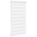 vidaXL Zebra roleta biela 75x100 cm šírka látky 70,9 cm polyester