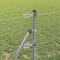 vidaXL Zváraná drôtená ohrada na upevnenie 100 x 0,6 m Strieborná