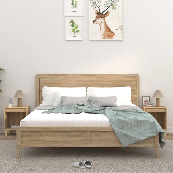 vidaXL Nočné stolíky 2 ks dub sonoma 40x35x50 cm