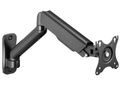 ROZBALENÉ - Neomounts  WL70-450BL11 / wall mounted gas spring monitor arm (3 pivots VESA 100x100) / Black Držák, VESA, nástenný, pro monitor, úhloprícka 17"-32", náklon -45°-90°, otácení 180°, nosnost 9kg, cerný - ROZBALENÉ