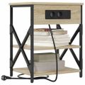 vidaXL Nočný stolík Sonoma dub 41 x 31 x 51 cm Kompozitné drevo