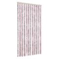 vidaXL Záves proti hmyzu strieborno-sivý a ružový 100x230 cm ženilka