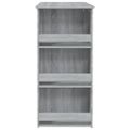 vidaXL Barový stôl+regál, sivá sonoma 102x50x103,5cm kompozitné drevo