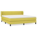 vidaXL Boxspring posteľ s matracom zelená 160x200 cm látka