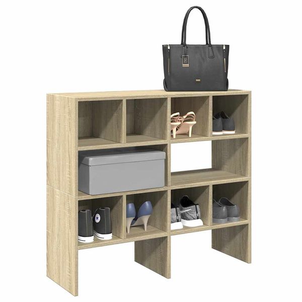 vidaXL Stojany na topánky 2 ks stohovateľné dub sonoma 89,5x30x40 cm