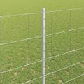 vidaXL Vonkajšie divoké oplotenie s posteľami 25 x 1,6 m Strieborná