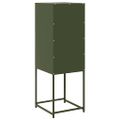 VidaXL Príborník Olive Green 36x39x107 cm Oceľ valcovaná za studena