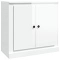 vidaXL Komoda lesklá biela 70x35,5x67,5 cm spracované drevo