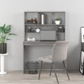 vidaXL Stôl s policami sivý dub sonoma 102x45x148cm spracované drevo
