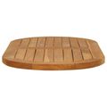 vidaXL Vrchná doska 80 x 40 x 2,5 cm Oválny Husté teakové drevo