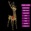 vidaXL 3D sob 140 LED Teplá biela 128 cm PET
