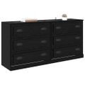 vidaXL Komody 2 ks Čierny dub 70 x 35,5 x 67,5 cm Kompozitné drevo