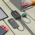 HAMA GaN, Rýchlonabíjačka, 4x USB-C PD/QC 240W