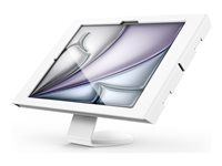 White - Montážna sada - odkrytá predná/zadná kamera a senzory - pre tablet - uzamykateľný - kovový rám, hliník s vysokou pevnosťou - biela - veľkosť obrazovky: 13" - na stôl, montáž na stenu - pre Apple 13-palcový iPad Air (M2, M3)