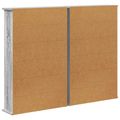vidaXL CD Skrinka 2 ks Sivý Sonoma 60 x 17 x 92 cm Kompozitné drevo