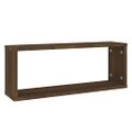 vidaXL Kockové police 2 ks hnedý dub 60x15x23 cm spracované drevo