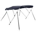 vidaXL Strieška Bimini s 3 oblúkmi a stenami 183x(170-182)x137 cm