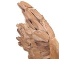vidaXL socha rýb Teak 40x12x57 cm