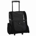 vidaXL Vozík pre domáce zvieratá 3 v 1 dizajn čierny 48x32x(57-106) cm oxfordská látka
