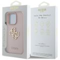 Guess Hardcase PU Grained Big 4G a Classic Logo Puzdro pre iPhone 16 Pro 6,3" Ružové