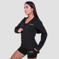 Dámska bežecká bunda Pulse Black - GymBeam, veľkosť L, veľkosť oblečenia L